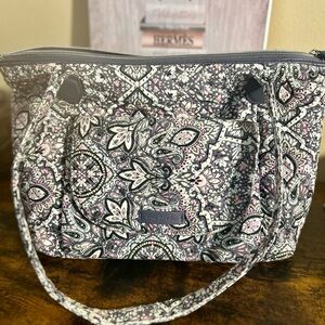 Vera Bradley Paisley Tote Bag - Black and Pink